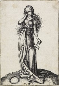 La troisième vierge folle - Martin Schongauer